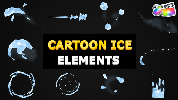 VideoHive Cartoon Ice Elements | FCPX 36585239