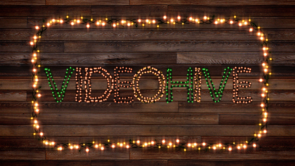 VideoHive Christmas Lights Letters V2.0 13414658