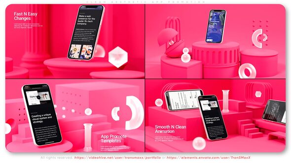 VideoHive Clean Aesthetic App Promotion 38600614