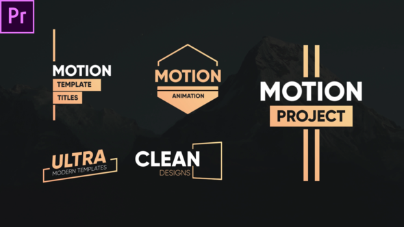 VideoHive Clean Motion Titles-Premiere Pro 26342522