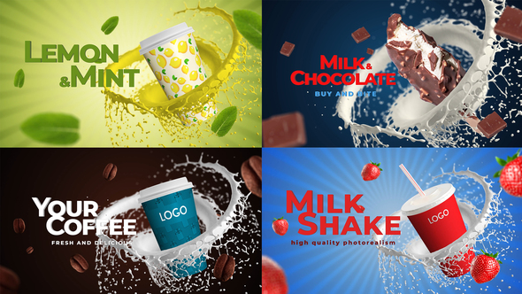 VideoHive Coffee, Soda, Milkshake, Any Food 33096587