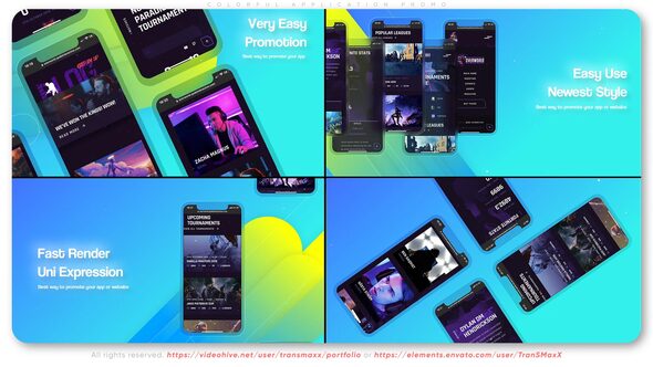VideoHive Colorful Application Promo 39610056