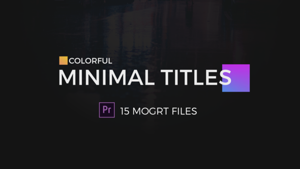 VideoHive Colorful Minimal Titles For Premiere Pro 23328300