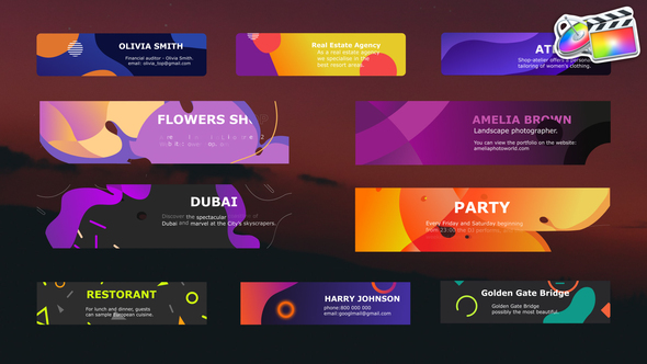 VideoHive Colorful Modern Titles for FCPX 37198406