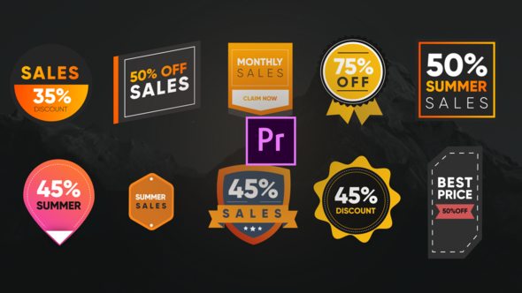 VideoHive Colorful Sales Badges- Premiere Pro 26644898