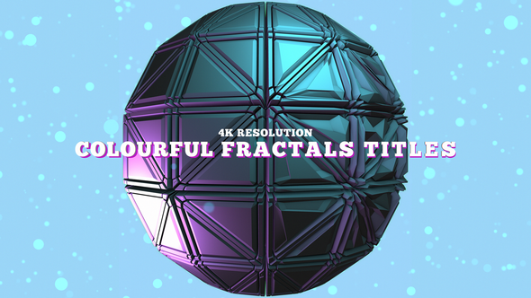 VideoHive Colourful Fractals Titles 39543440
