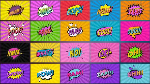 VideoHive Comic Titles || After Effects 33393938