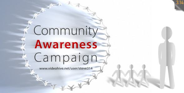 VideoHive Community Awareness Campaign – Human Chain Intro 7005882