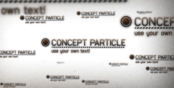 VideoHive Concept Particle - AE CS3 Project File 40796