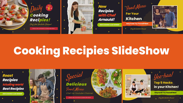 VideoHive Cooking Recipes Food Slideshow 33456400