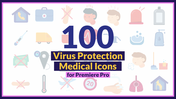 VideoHive Corona Virus Medical Icons 26895687