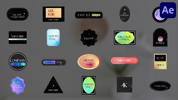 VideoHive Creative Stylish Titles for After Effects 38599545