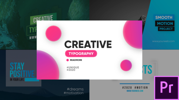 VideoHive Creative Typography - Premiere Pro 26180976