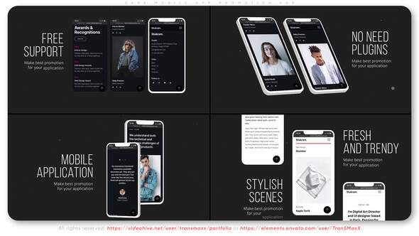 VideoHive Dark Mobile App Promotion V05 32858830