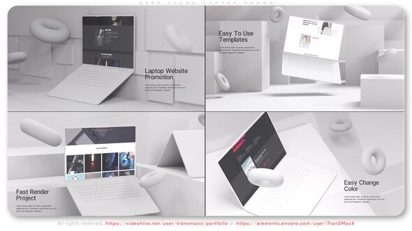 VideoHive Deep Clean Laptop Promo 38415546