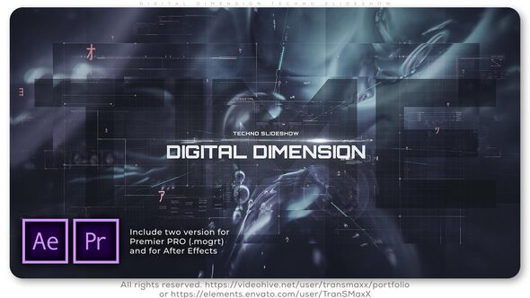 VideoHive Digital Dimension Techno Slideshow 26363467