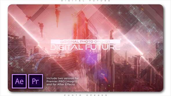 VideoHive Digital Future Photo Opener 27690835