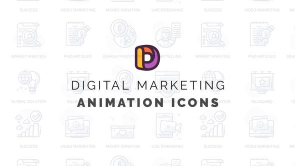 VideoHive Digital marketing - Animation Icons 32812212