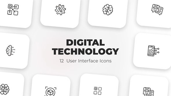 VideoHive Digital technology - User Interface Icons 39587847
