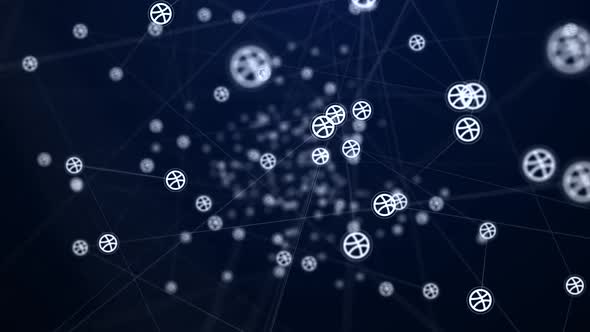 VideoHive Dribble Icon Connection Network 39003460
