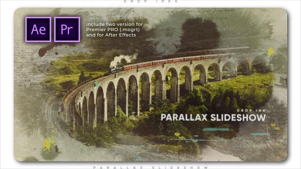 VideoHive Drop Ink Parallax Slideshow 26440999