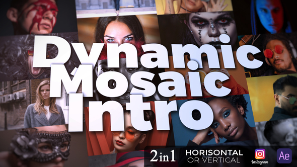 VideoHive Dynamic Mosaic Intro 33339641