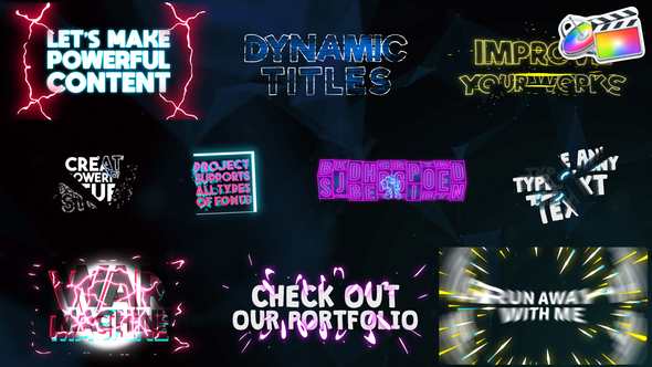 VideoHive Dynamic Titles | FCPX 35757367