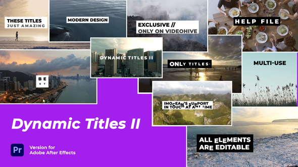 VideoHive Dynamic Titles II | MOGRT 39392121