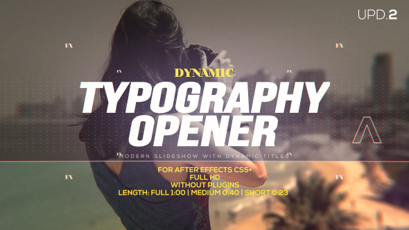 VideoHive Dynamic Typography Opener 14417216