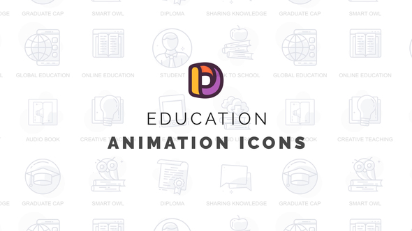 VideoHive Education and innovation - Animation Icons 32812253