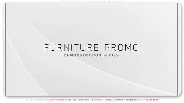 VideoHive Elegant Furniture Promo 39379174
