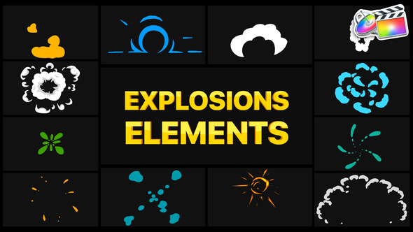 VideoHive Explosion Elements | FCPX 35858644