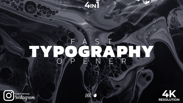 VideoHive Fast Typography Opener 31529112