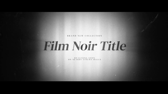 VideoHive Film Noir Title Credits 38601424
