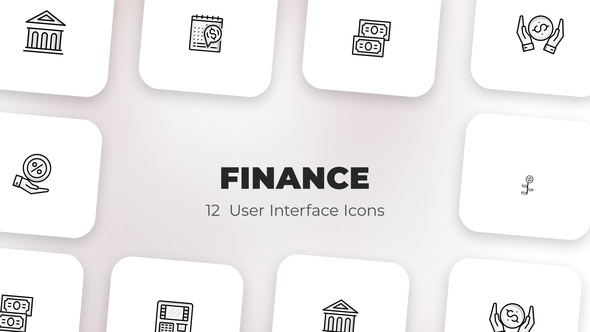 VideoHive Finance - User Interface Icons 39587952