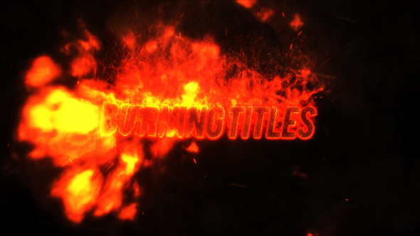VideoHive Fire Titles 27687384