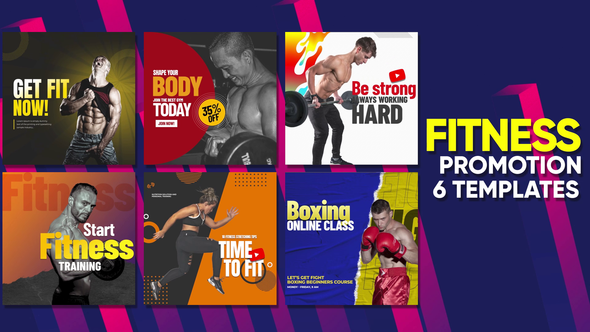 VideoHive Fitness Promo Intagram Posts B46 32725104