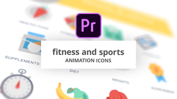 VideoHive Fitness and Sports – Animation Icons (MOGRT) 26755718