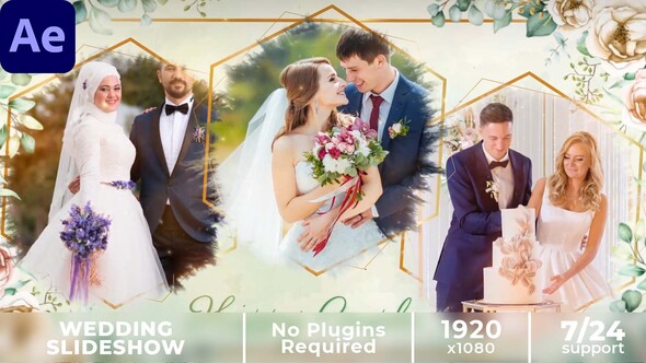 VideoHive Floral Wedding Slideshow || Photo Slideshow 37271386