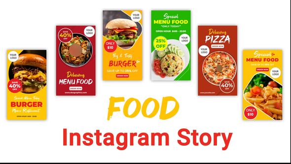 VideoHive Food Instagram Story Pack 33210862