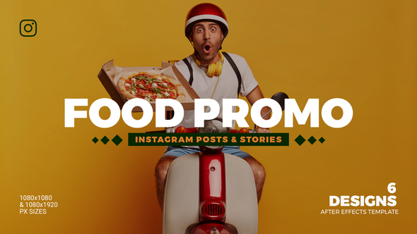 VideoHive Food Promo Instagram Post & Story B86 32946850
