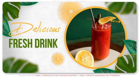 VideoHive Fresh Cool Drinks 38600430