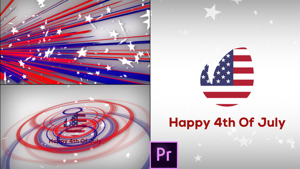 VideoHive Fresh & July 4th Patriotic Logo Opener – Premiere Pro 26716702