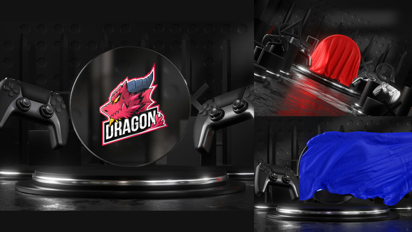 VideoHive Gaming Logo Cloth Reveal 33269158