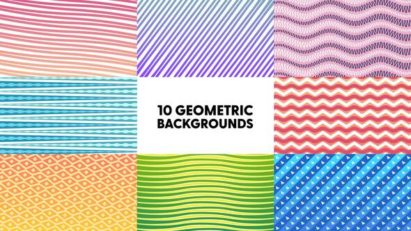 VideoHive Geometric Backgrounds 38355920