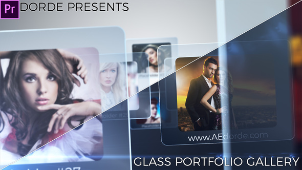 VideoHive Glass Portfolio Gallery - Premiere Pro Mogrt Project 38782600