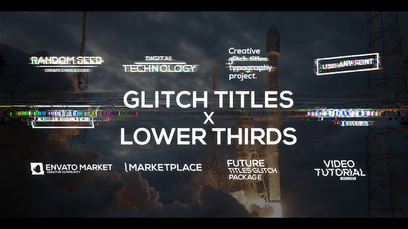 VideoHive Glitch Titles X Lower Thirds Pack 33319932