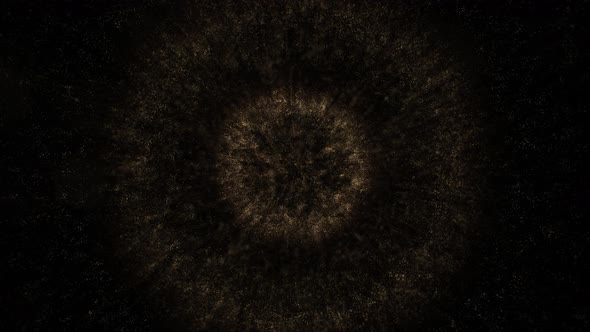 VideoHive Glittering Gold Particles on a Black Background Animation 39005910