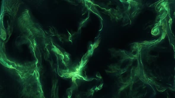 VideoHive Green Turbulence Smoke Background 39004620