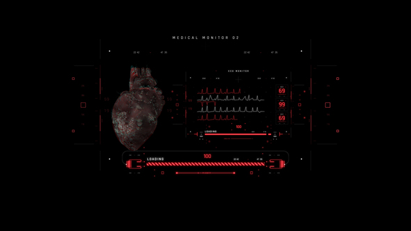 VideoHive HUD Cyberpunk Medical 39473174